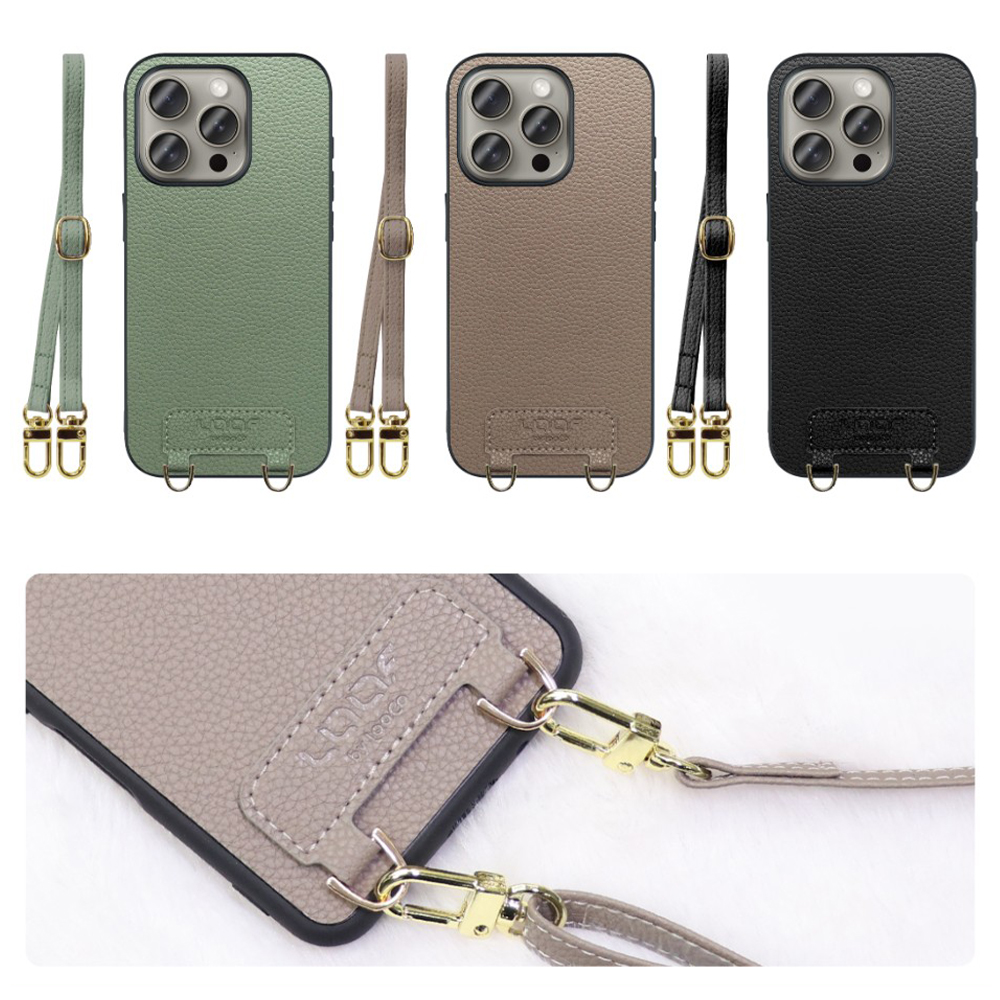 [ LOOF LUXURY-SHELL SHOULDER ] iPhone 15 Pro iPhone15 Pro アイフォン15 プロ iPhone 15 Pro 15Pro アイフォン 15 ショルダーストラップ付き シンプルでスマート 本革 シェル型ケース ショルダー ストラップ スマホショルダー [ iPhone 15 Pro ]