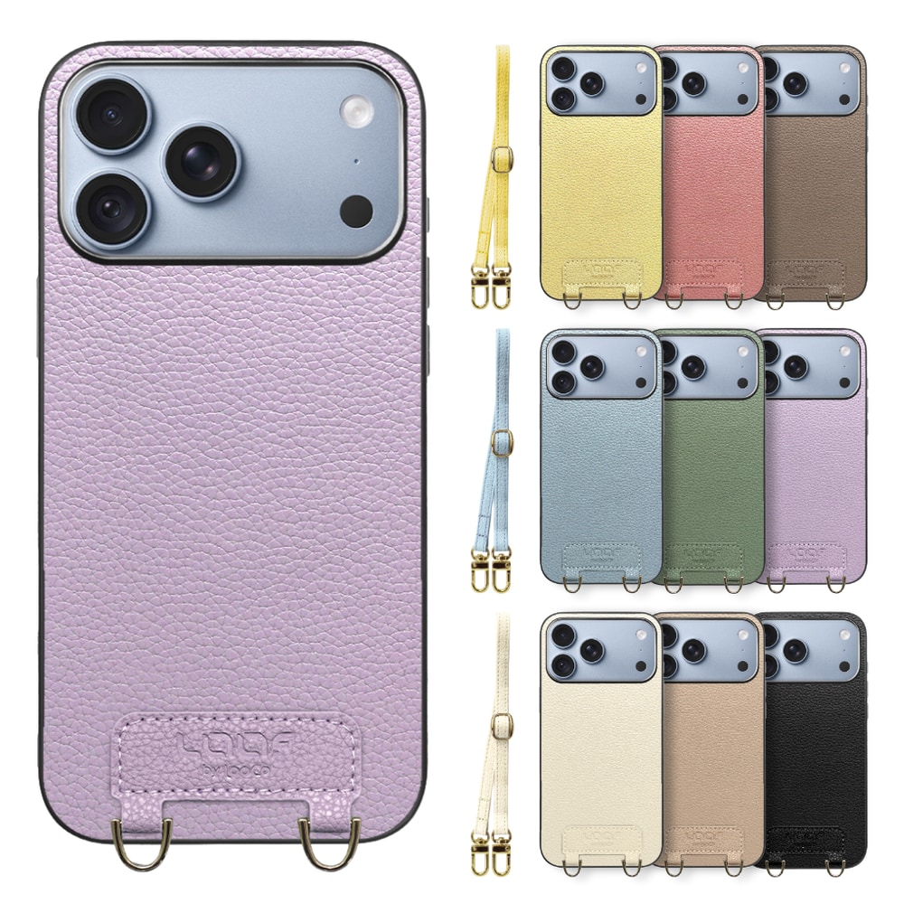 [ LOOF LUXURY-SHELL SHOULDER ] iPhone 18 Pro Max iPhone18 Pro Max アイフォン18 プロ マックス ショルダーストラップ付き シンプルでスマート 本革 シェル型ケース ショルダー ストラップ スマホショルダー [ iPhone 18 Pro Max ]