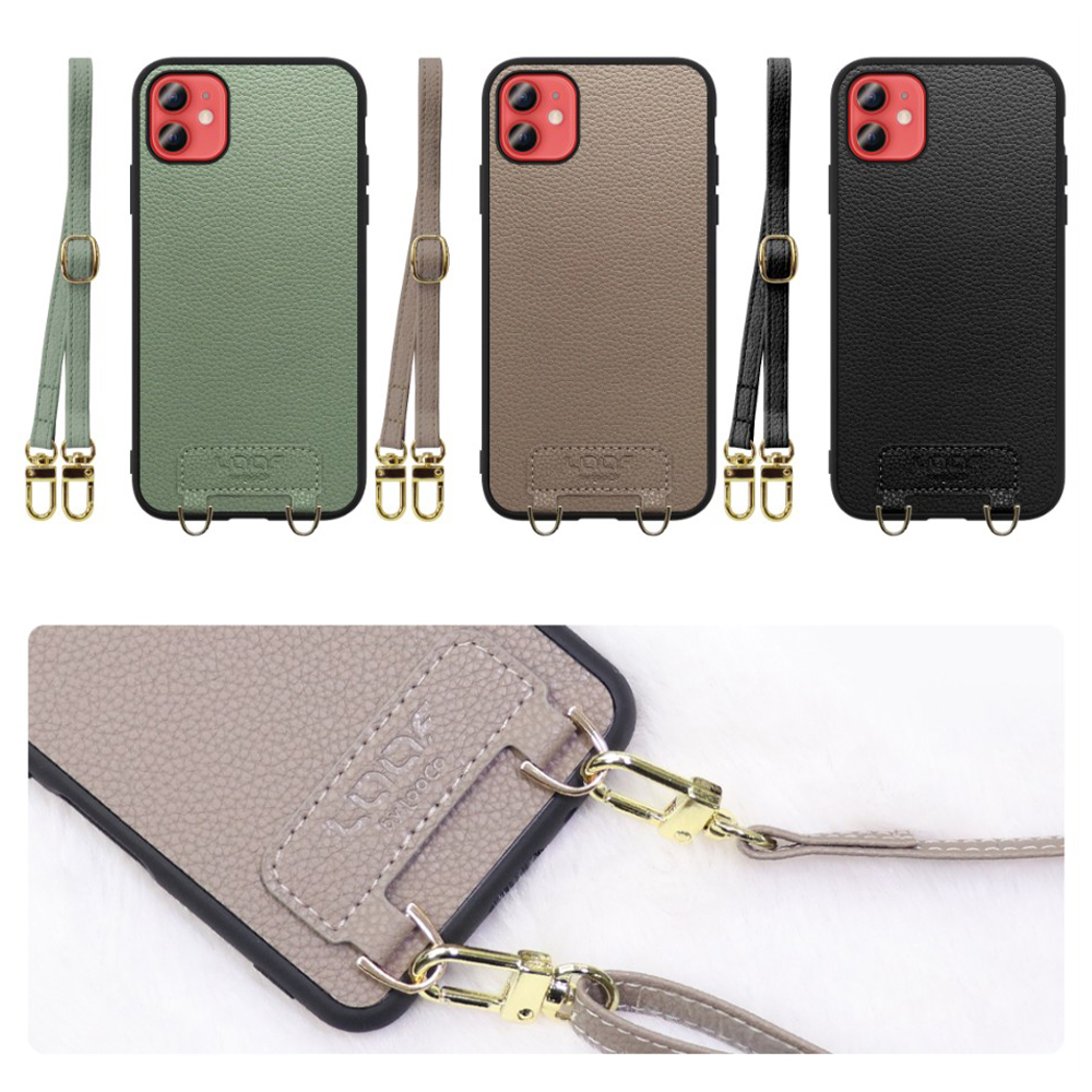 [ LOOF LUXURY-SHELL SHOULDER ] iPhone 12 mini iphone12mini 12mini 12ミニ ショルダーストラップ付き シンプルでスマート 本革 シェル型ケース ショルダー ストラップ スマホショルダー [ iPhone 12 mini ]