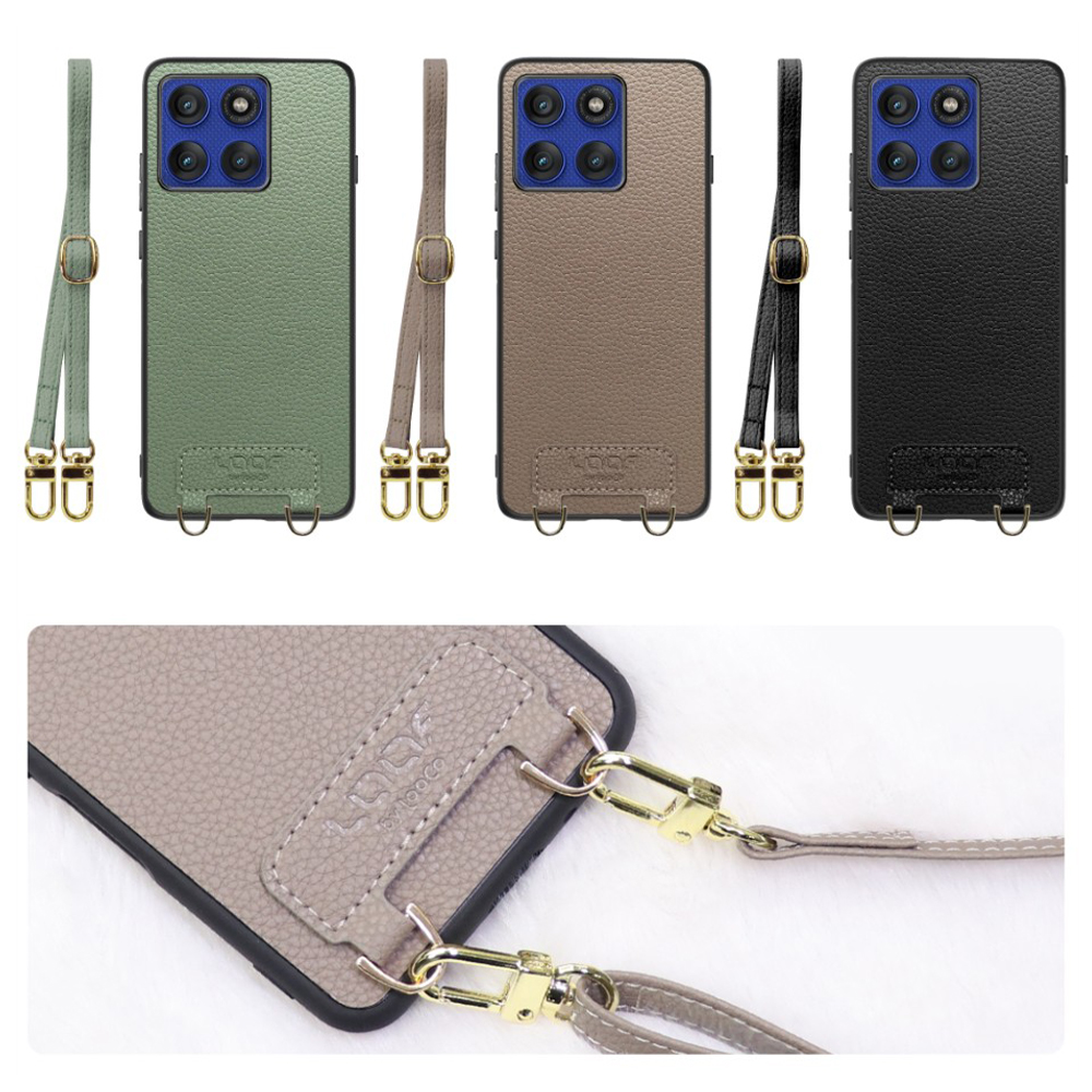 [ LOOF LUXURY-SHELL SHOULDER ] motorola edge 60 pro / 60s pro  ショルダーストラップ付き シンプルでスマート 本革 シェル型ケース ショルダー ストラップ スマホショルダー [ motorola edge 60 pro / 60s pro ]