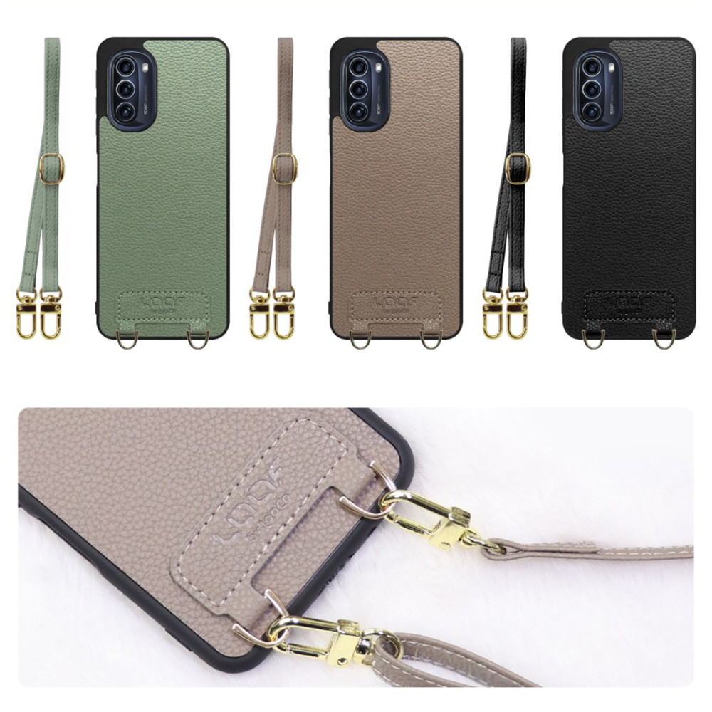 [ LOOF LUXURY-SHELL SHOULDER ] moto g52j 5G motog52j5g motog52j ショルダーストラップ付き シンプルでスマート 本革 シェル型ケース ショルダー ストラップ スマホショルダー [ moto g52j 5G ]