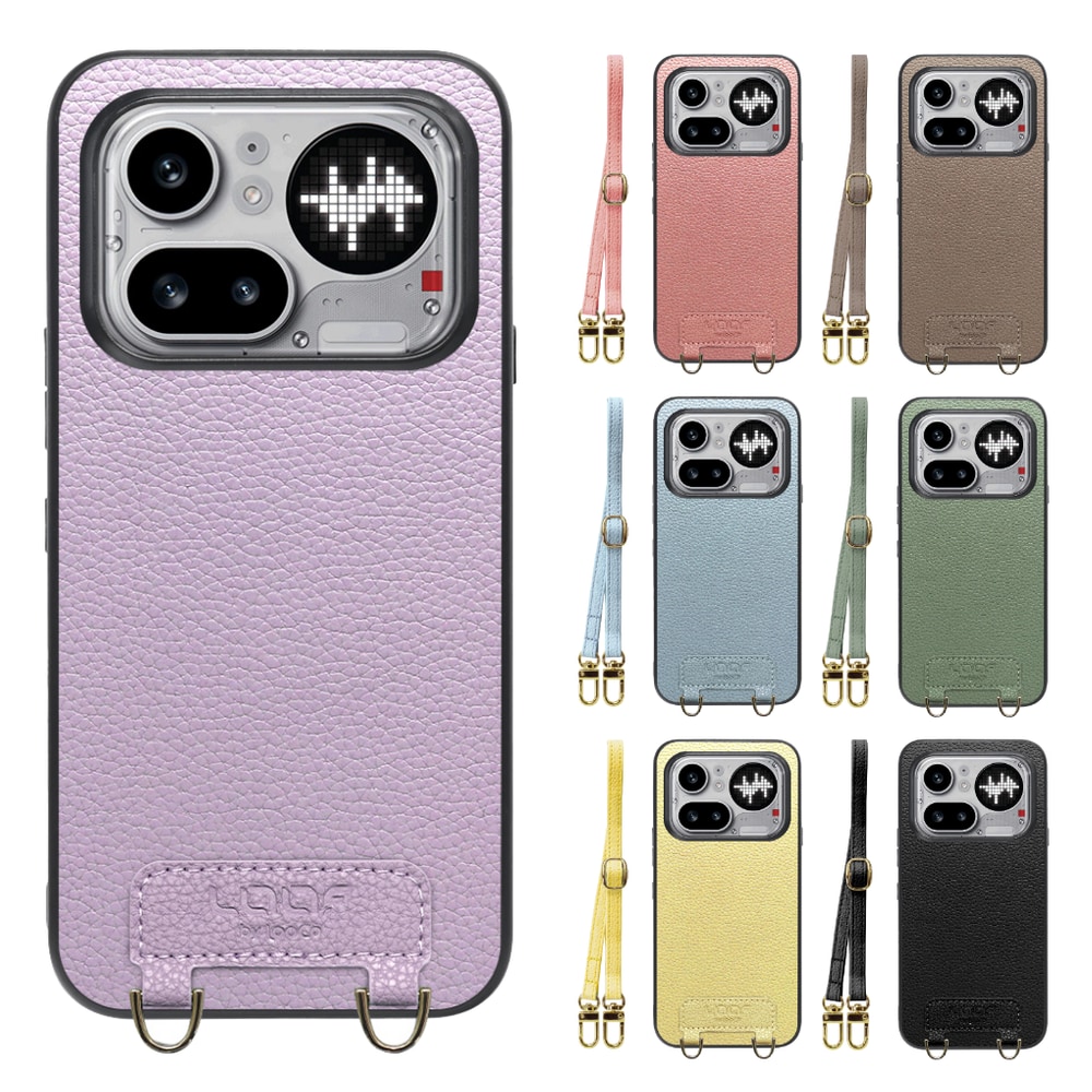 [ LOOF LUXURY-SHELL SHOULDER ] Nothing Phone (4a) Pro A069P ショルダーストラップ付き シンプルでスマート 本革 シェル型ケース ショルダー ストラップ スマホショルダー [ Nothing Phone (4a) Pro ]