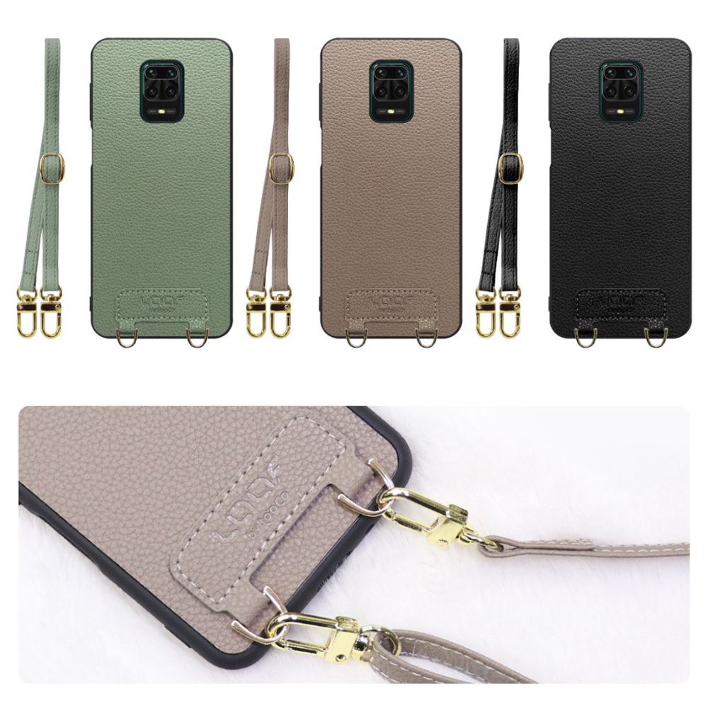 [ LOOF LUXURY-SHELL SHOULDER ] Xiaomi Redmi Note 9S redminote9s note9S redminote ショルダーストラップ付き シンプルでスマート 本革 シェル型ケース ショルダー ストラップ スマホショルダー [ Redmi Note 9S ]