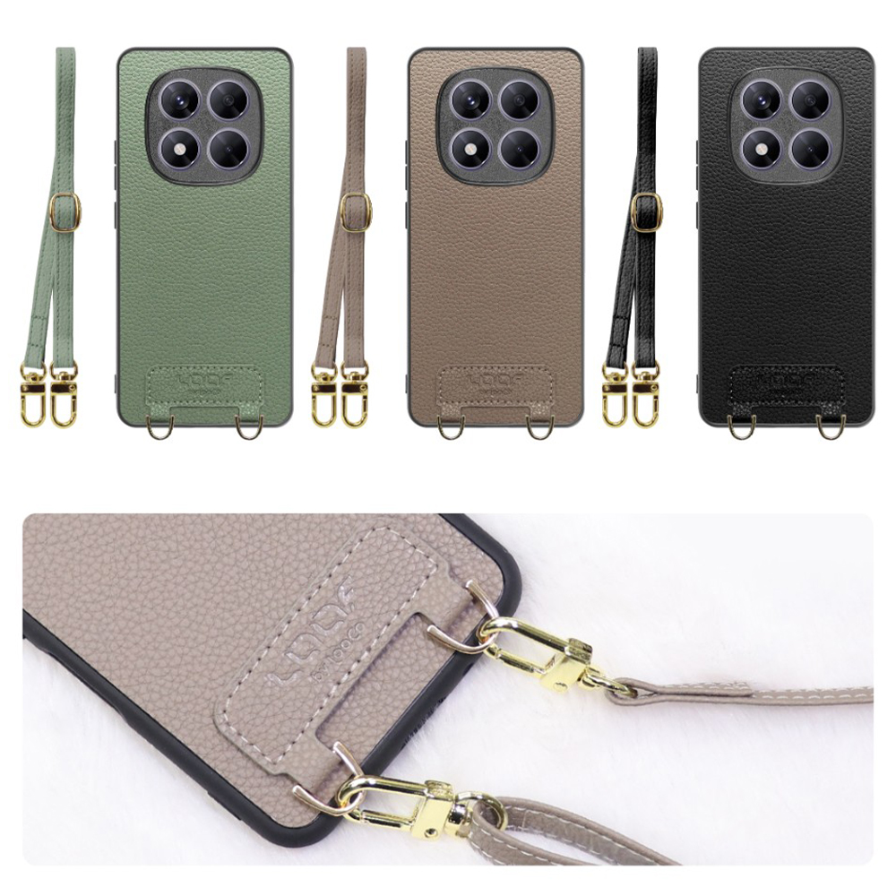 [ LOOF LUXURY-SHELL SHOULDER ] Redmi Note 14 Pro 5G Xiaomi シャオミ ショルダーストラップ付き シンプルでスマート 本革 シェル型ケース ショルダー ストラップ スマホショルダー [ Redmi Note 14 Pro 5G ]