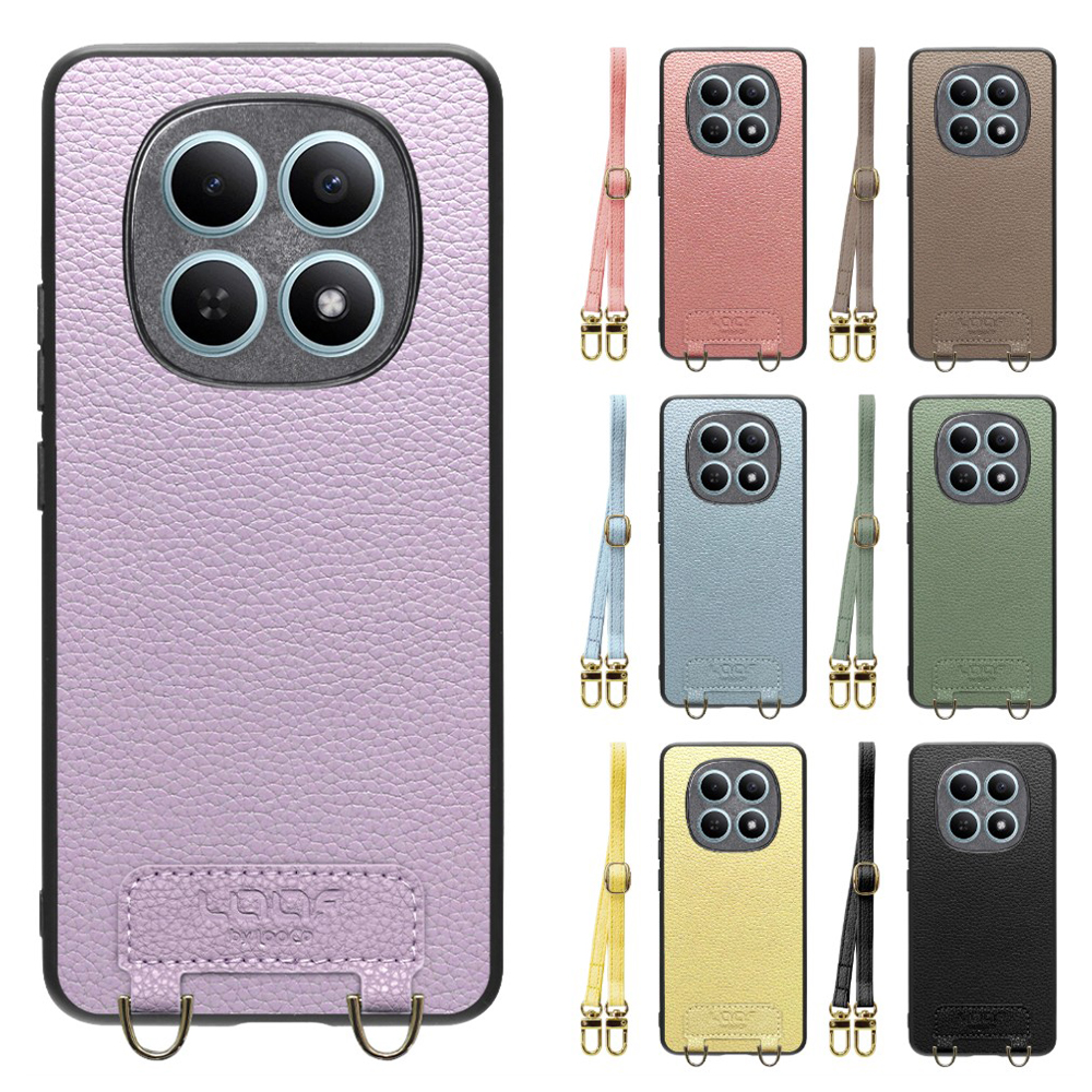 [ LOOF LUXURY-SHELL SHOULDER ] POCO M8 5G Xiaomi 25118PC98G ショルダーストラップ付き シンプルでスマート 本革 シェル型ケース ショルダー ストラップ スマホショルダー [ POCO M8 5G ]
