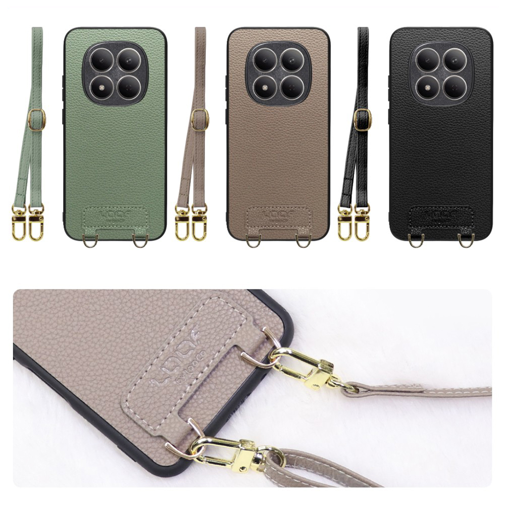 [ LOOF LUXURY-SHELL SHOULDER ] REDMI Note 15 Pro 5G Xiaomi ショルダーストラップ付き シンプルでスマート 本革 シェル型ケース ショルダー ストラップ スマホショルダー [ REDMI Note 15 Pro 5G ]