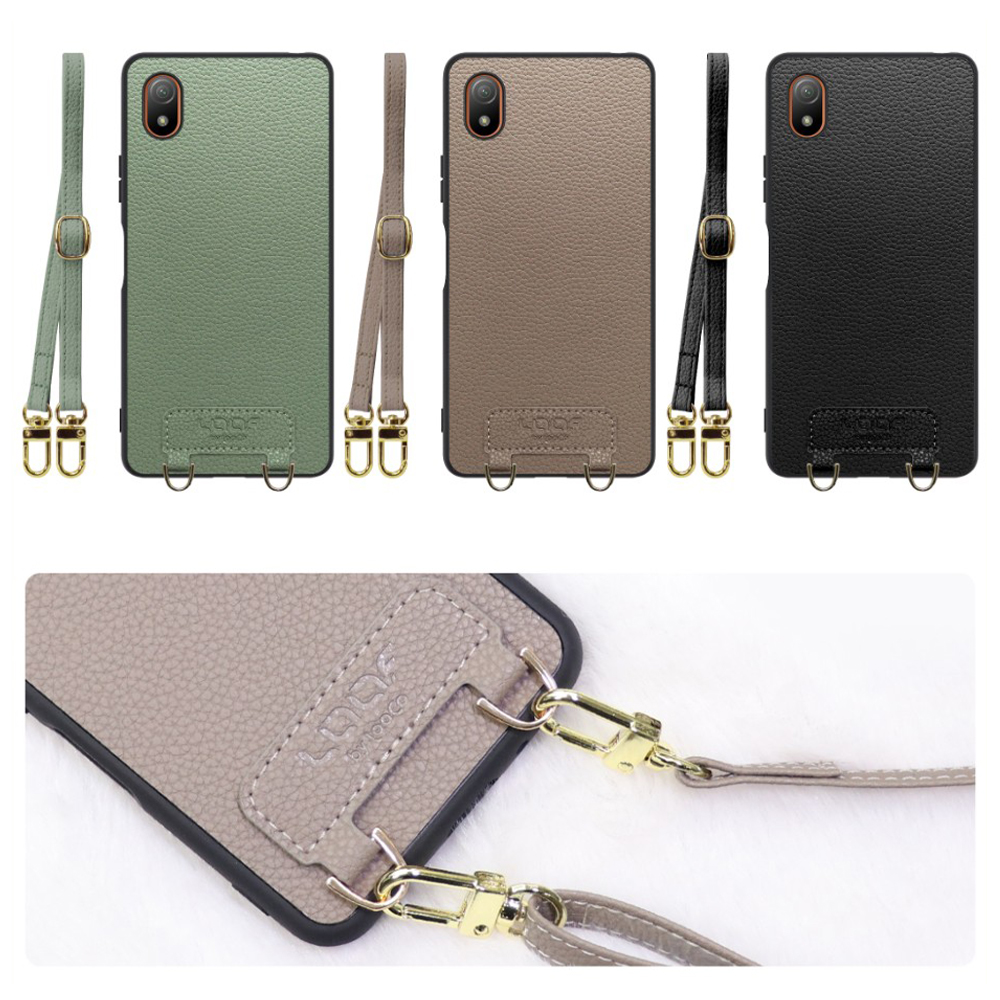 [ LOOF LUXURY-SHELL SHOULDER ] Xperia Ace III SO-53C / SOG08 aceⅢ ace3 ショルダーストラップ付き シンプルでスマート 本革 シェル型ケース ショルダー ストラップ スマホショルダー [ Xperia Ace III ]