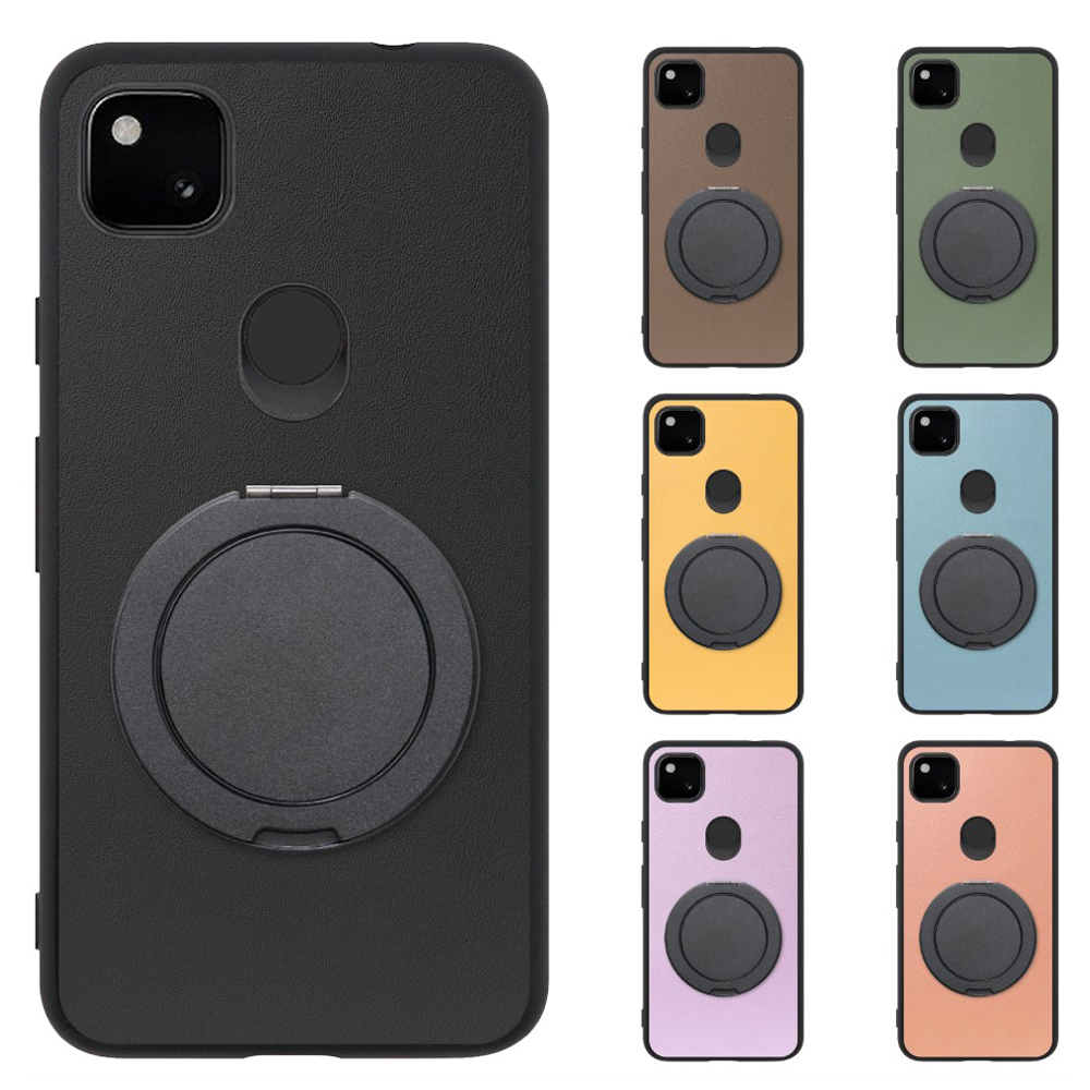 [ LOOF RING-SHELL (シンプル Ver.) ] Google Pixel 4a pixel4a googlepixel4a スマホケース 背面 ケース カバー ハードケース スマホリング リング付き 本革 ストラップホール [ Google Pixel 4a ]