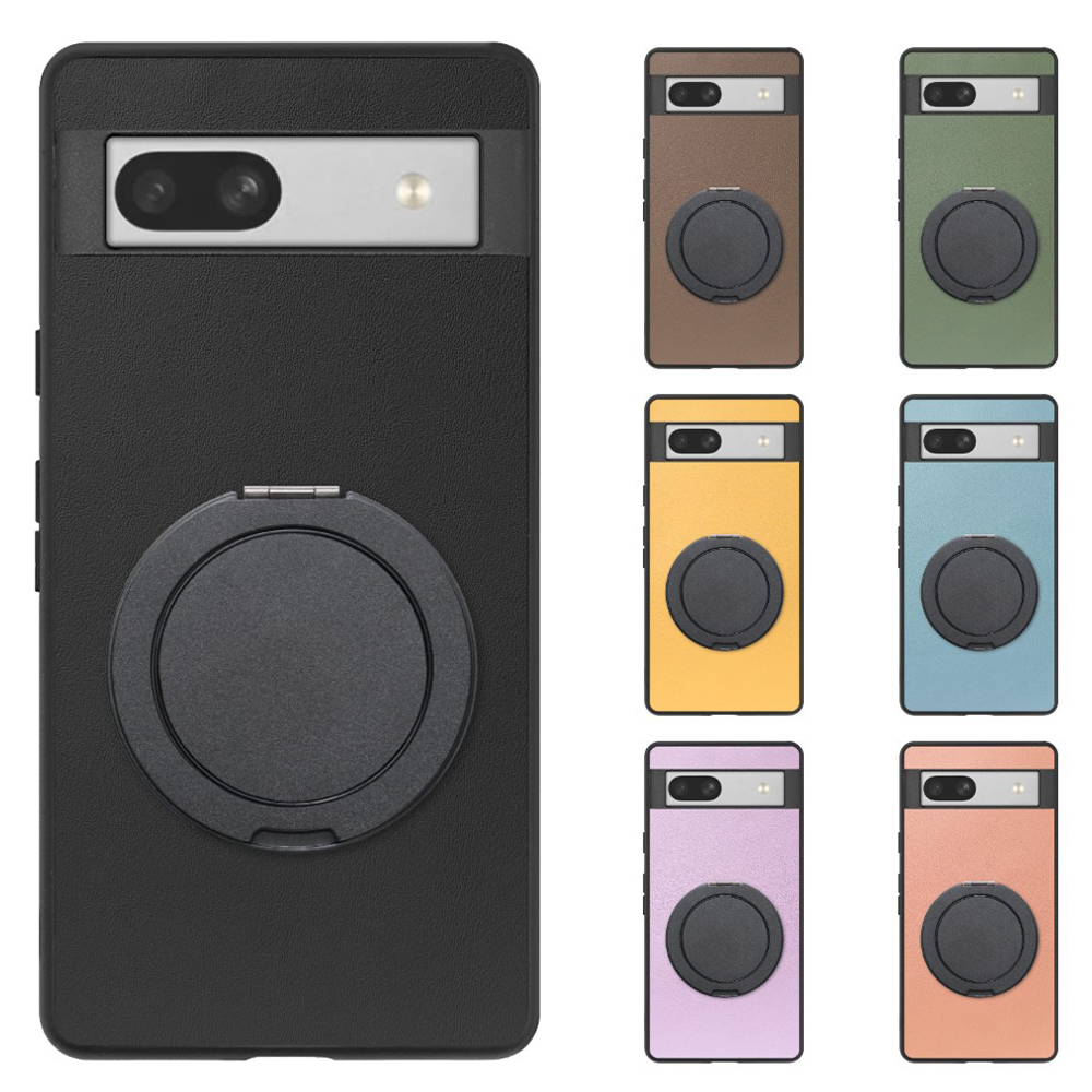 [ LOOF RING-SHELL (シンプル Ver.) ] Google Pixel 7a googlepixel7a pixel7a スマホケース 背面 ケース カバー ハードケース スマホリング リング付き 本革 ストラップホール [ Google Pixel 7a ]