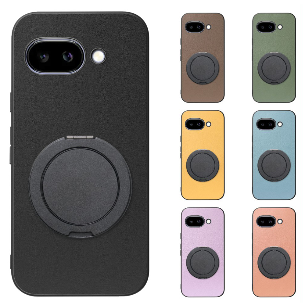 [ LOOF RING-SHELL (シンプル Ver.) ] Google Pixel 9a Google Pixel9a ピクセル9a スマホケース 背面 ケース カバー ハードケース スマホリング リング付き 本革 ストラップホール [ Google Pixel 9a ]