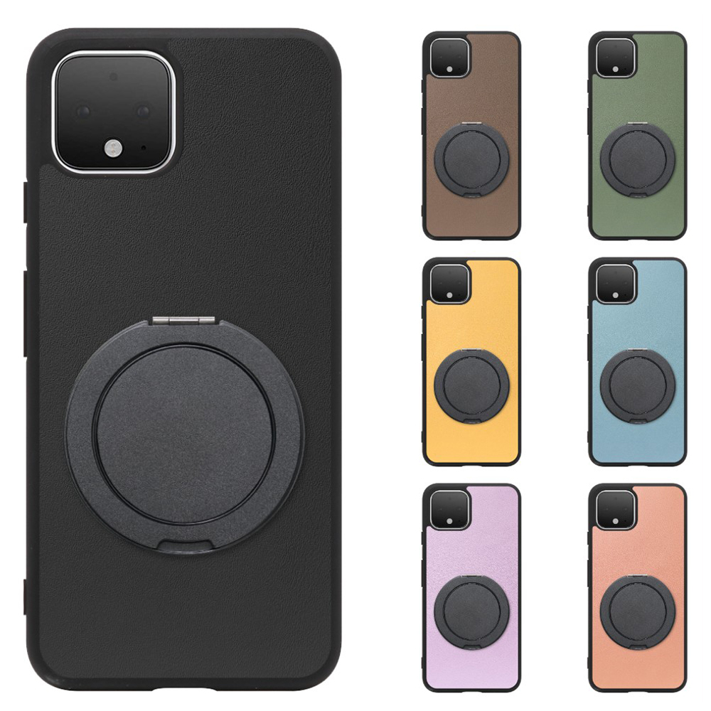 [ LOOF RING-SHELL (シンプル Ver.) ] Google Pixel 4 googlepixel pixel4xl ピクセル4 スマホケース 背面 ケース カバー ハードケース スマホリング リング付き 本革 ストラップホール [ Google Pixel 4 ]