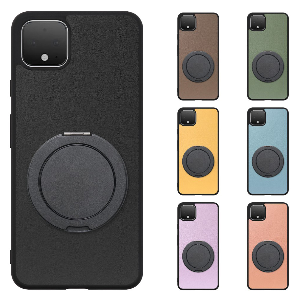 [ LOOF RING-SHELL (シンプル Ver.) ] Google Pixel 4 XL googlepixel pixel4xl ピクセル4XL スマホケース 背面 ケース カバー ハードケース スマホリング リング付き 本革 ストラップホール [ Google Pixel 4 XL ]