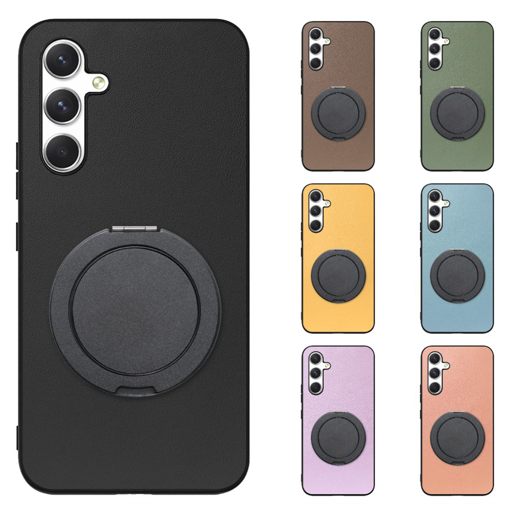 [ LOOF RING-SHELL (シンプル Ver.) ] Galaxy A54 5G  スマホケース 背面 ケース カバー ハードケース スマホリング リング付き 本革 ストラップホール [ Galaxy A54 5G ]