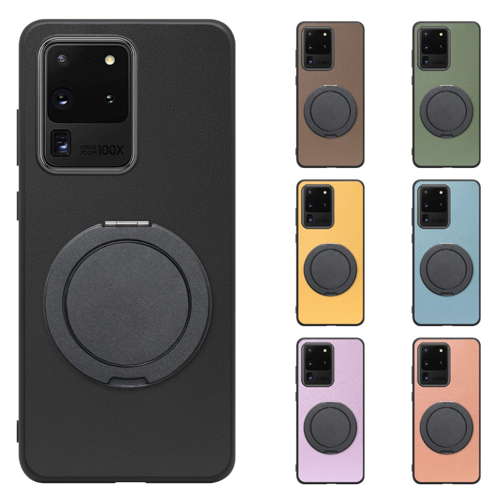 [ LOOF RING-SHELL (シンプル Ver.) ] Galaxy S20 Ultra s20ultra スマホケース 背面 ケース カバー ハードケース スマホリング リング付き 本革 ストラップホール [ Galaxy S20 Ultra 5G ]