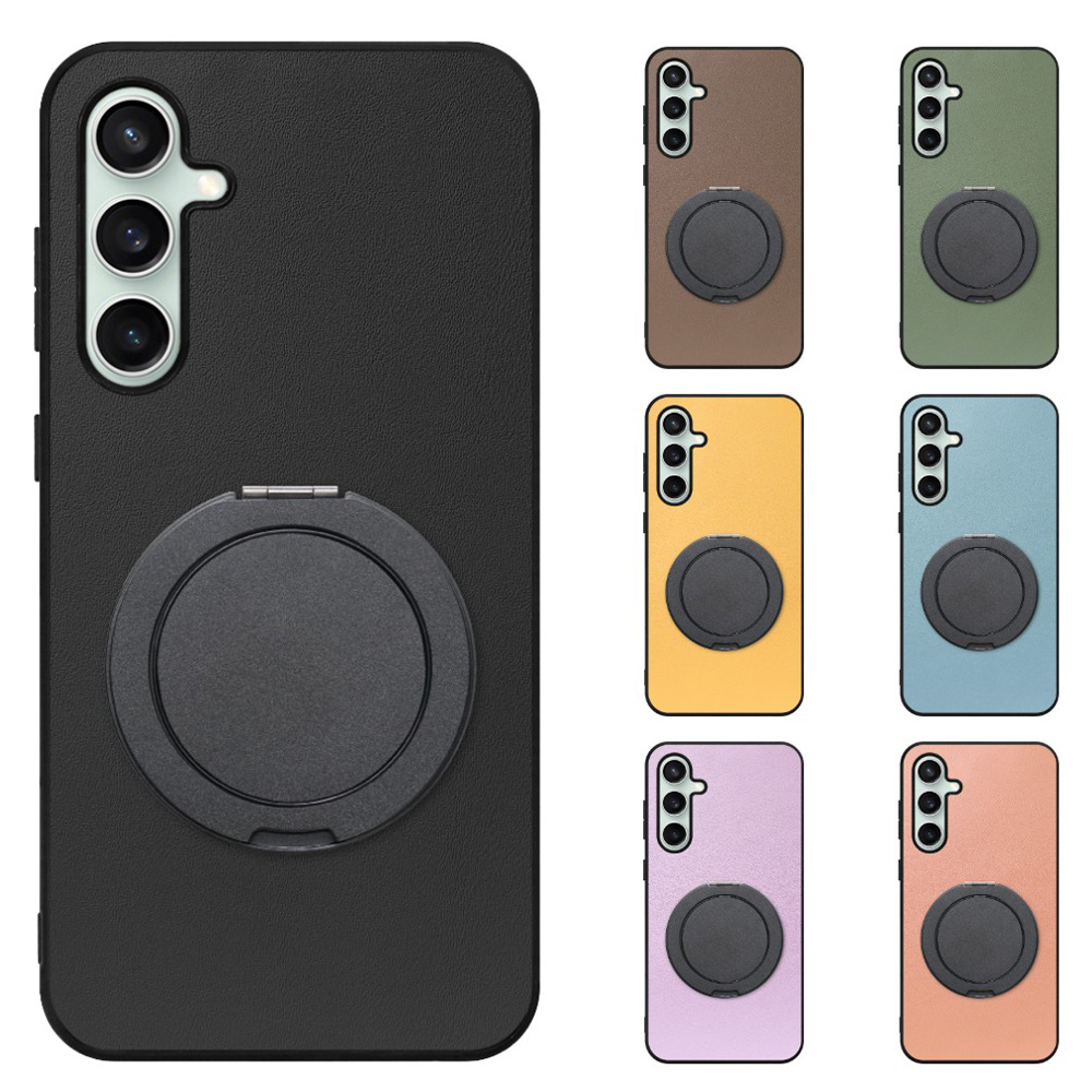 [ LOOF RING-SHELL (シンプル Ver.) ] Galaxy S23 FE s23fe スマホケース 背面 ケース カバー ハードケース スマホリング リング付き 本革 ストラップホール [ Galaxy S23 FE ]