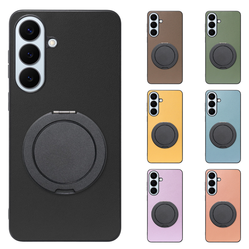 [ LOOF RING-SHELL (シンプル Ver.) ] Galaxy S26+ Samsung SC-52G スマホケース 背面 ケース カバー ハードケース スマホリング リング付き 本革 ストラップホール [ Galaxy S26+ ]