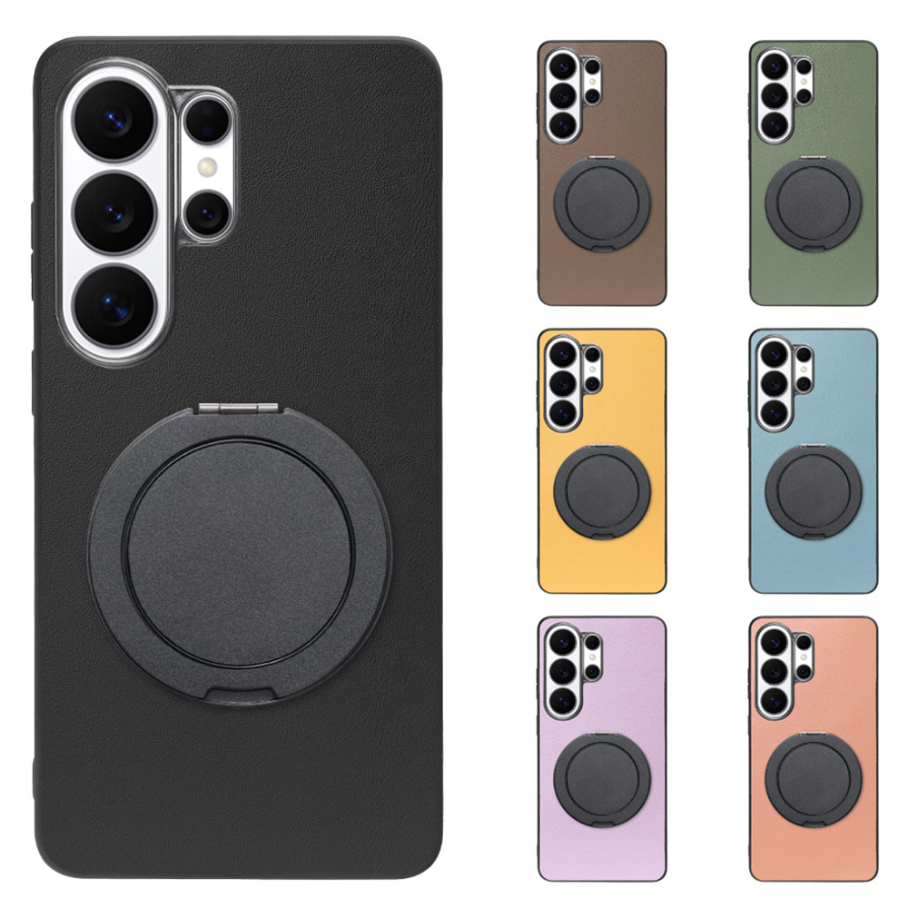 [ LOOF RING-SHELL (シンプル Ver.) ] Galaxy S26 Ultra Samsung SC-53G スマホケース 背面 ケース カバー ハードケース スマホリング リング付き 本革 ストラップホール [ Galaxy S26 Ultra ]