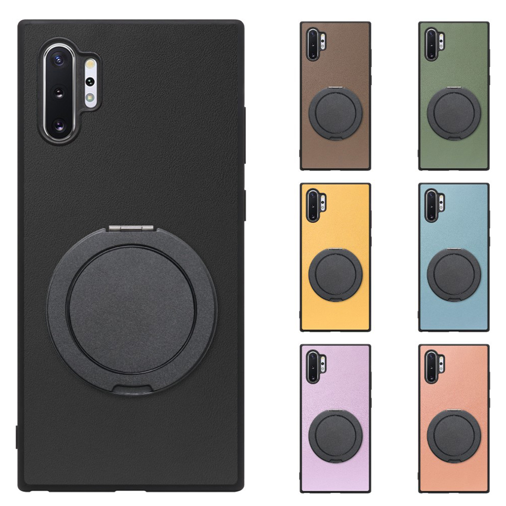 [ LOOF RING-SHELL (シンプル Ver.) ] Galaxy Note10+ SC-01M / SCV45 note10+ note10plus note10 plus スマホケース 背面 ケース カバー ハードケース スマホリング リング付き 本革 ストラップホール [ Galaxy Note10+ ]