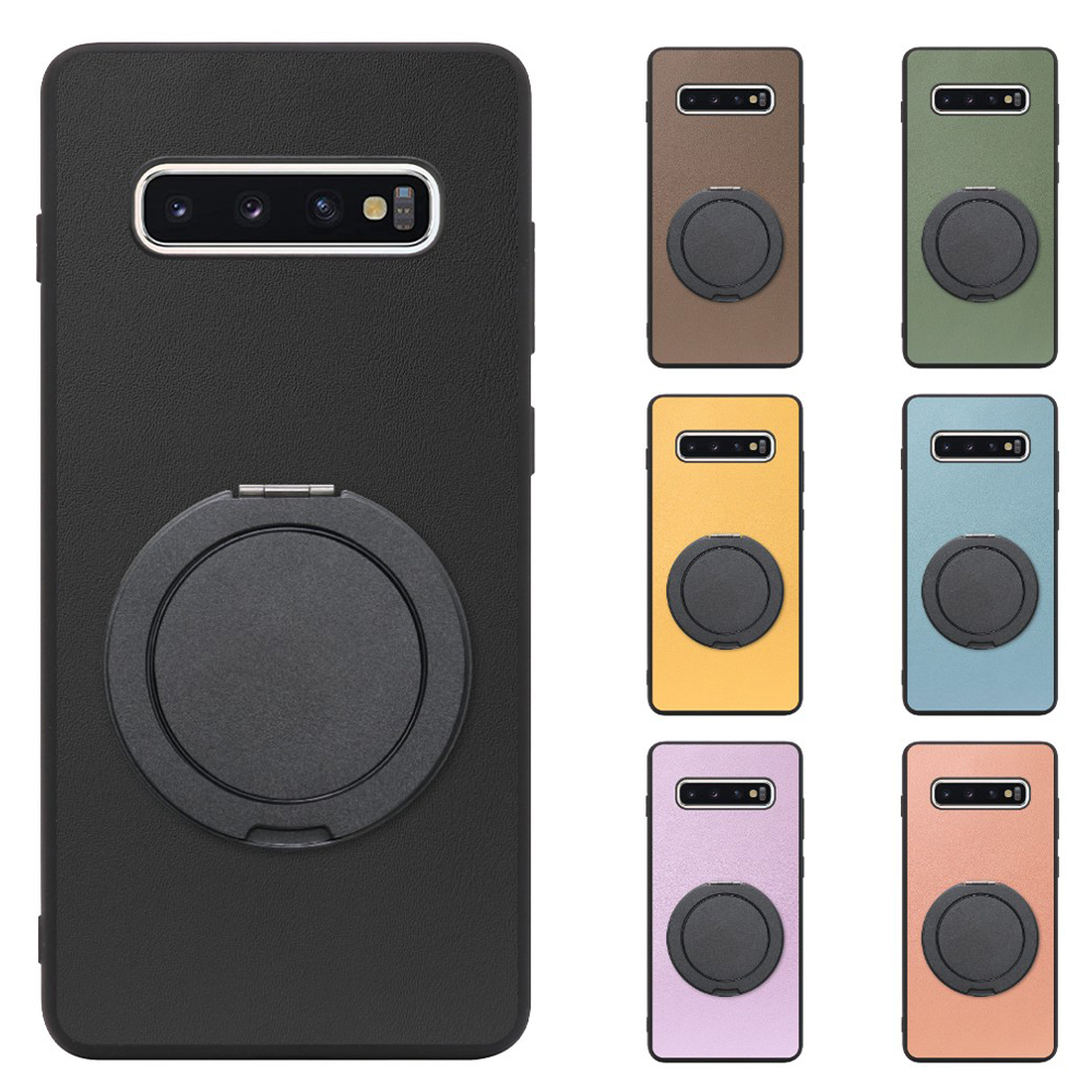 [ LOOF RING-SHELL (シンプル Ver.) ] Galaxy S10+ SC-04L / SCV42 s10plus s10 plus スマホケース 背面 ケース カバー ハードケース スマホリング リング付き 本革 ストラップホール [ Galaxy S10+ ]