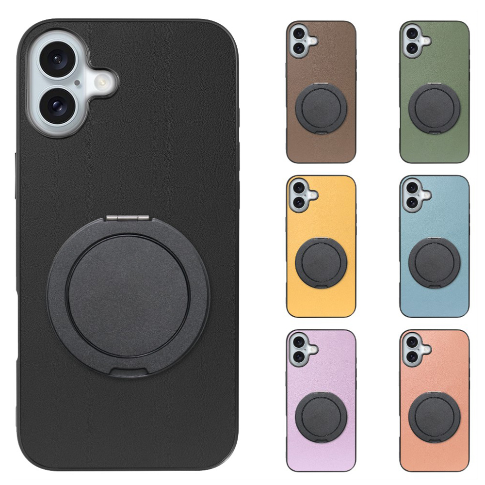 [ LOOF RING-SHELL (シンプル Ver.) ] iPhone 16 Plus iPhone16 Plus アイフォン16 プラス  スマホケース 背面 ケース カバー ハードケース スマホリング リング付き 本革 ストラップホール [ iPhone 16 Plus ]