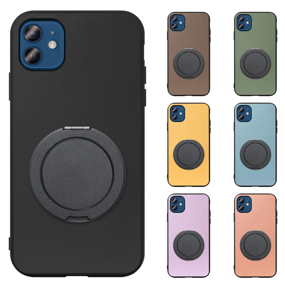 [ LOOF RING-SHELL (シンプル Ver.) ] iPhone 12 / 12 Pro iphone12 iphone12pro 12pro 12プロ スマホケース 背面 ケース カバー ハードケース スマホリング リング付き 本革 ストラップホール [ iPhone 12 / 12 Pro ]