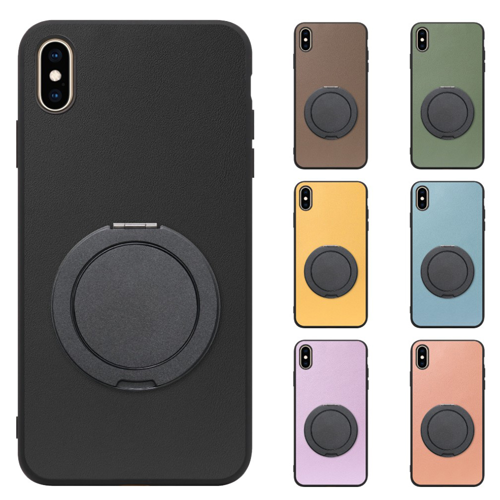 [ LOOF RING-SHELL (シンプル Ver.) ] iPhone XS Max iPhonexsmax xsmax スマホケース 背面 ケース カバー ハードケース スマホリング リング付き 本革 ストラップホール [ iPhone XS Max ]