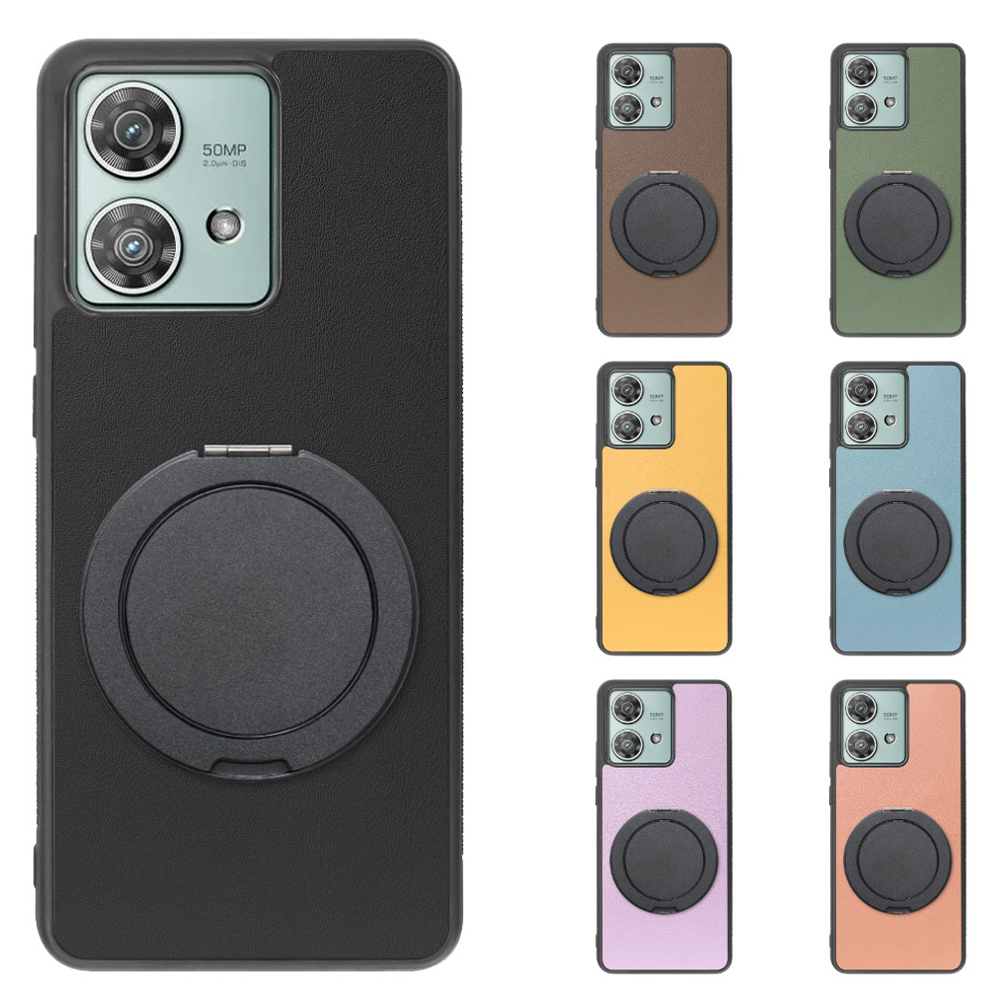 [ LOOF RING-SHELL (シンプル Ver.) ] motorola edge 40 neo motorola edge40neo スマホケース 背面 ケース カバー ハードケース スマホリング リング付き 本革 ストラップホール [ motorola edge 40 neo ]