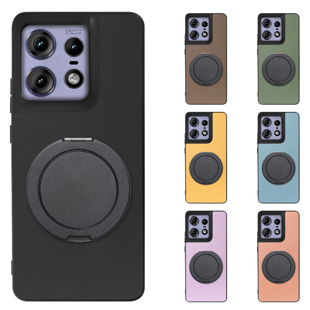 [ LOOF RING-SHELL (シンプル Ver.) ] motorola edge 50 pro / 50s pro  スマホケース 背面 ケース カバー ハードケース スマホリング リング付き 本革 ストラップホール [ motorola edge 50 pro / 50s pro ]