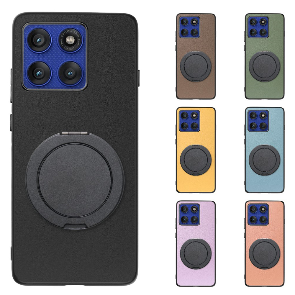 [ LOOF RING-SHELL (シンプル Ver.) ] motorola edge 60 pro / 60s pro  スマホケース 背面 ケース カバー ハードケース スマホリング リング付き 本革 ストラップホール [ motorola edge 60 pro / 60s pro ]