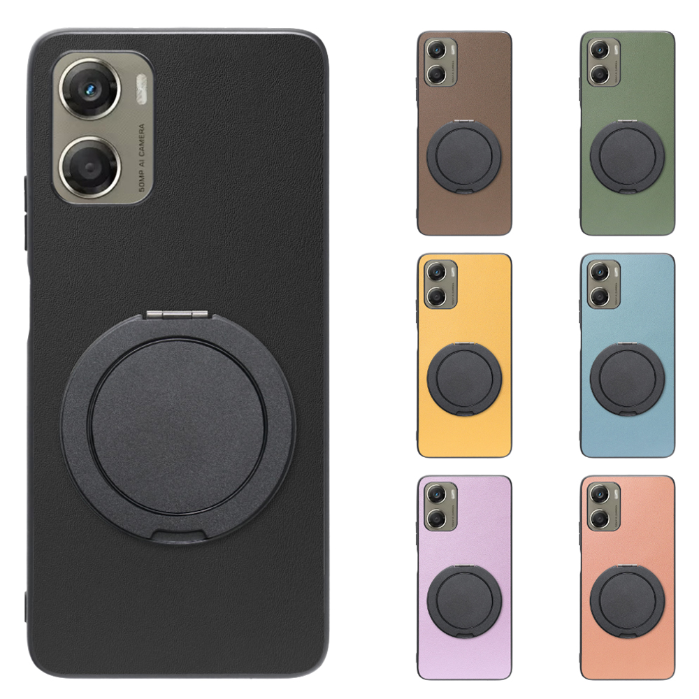 [ LOOF RING-SHELL (シンプル Ver.) ] moto g06 モトローラ XT2535-6 スマホケース 背面 ケース カバー ハードケース スマホリング リング付き 本革 ストラップホール [ moto g06 ]