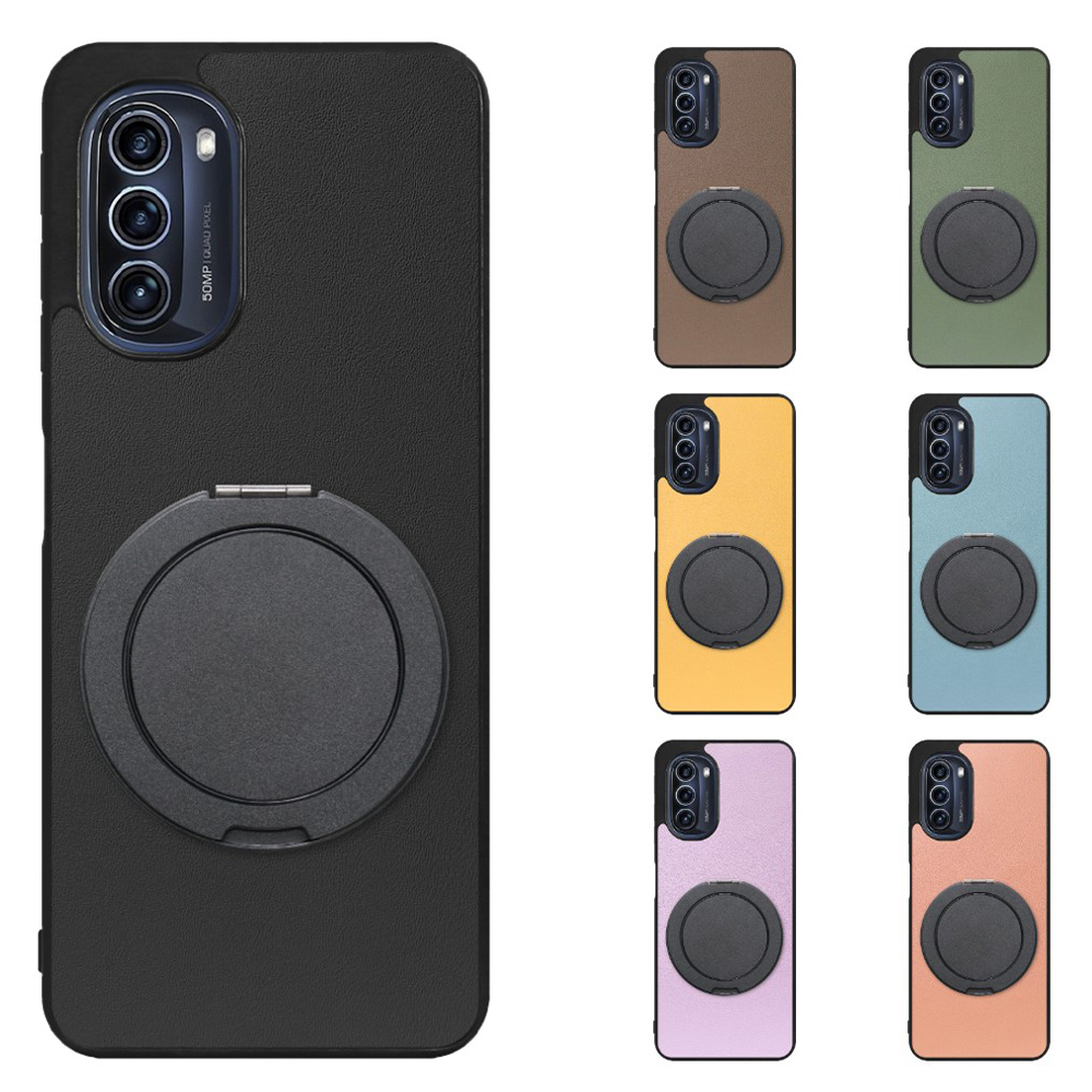 [ LOOF RING-SHELL (シンプル Ver.) ] moto g52j 5G motog52j5g motog52j スマホケース 背面 ケース カバー ハードケース スマホリング リング付き 本革 ストラップホール [ moto g52j 5G ]