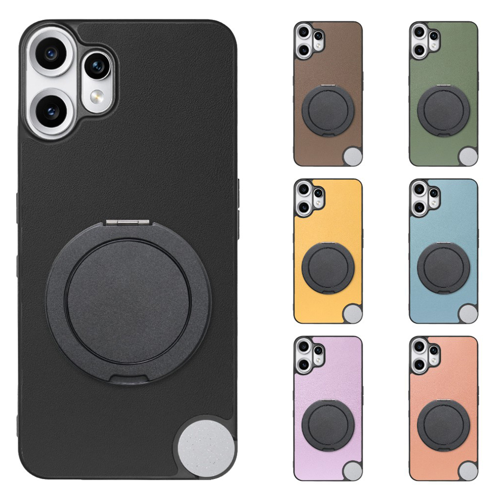 [ LOOF RING-SHELL (シンプル Ver.) ] CMF Phone 2 Pro Nothing  スマホケース 背面 ケース カバー ハードケース スマホリング リング付き 本革 ストラップホール [ CMF Phone 2 Pro ]