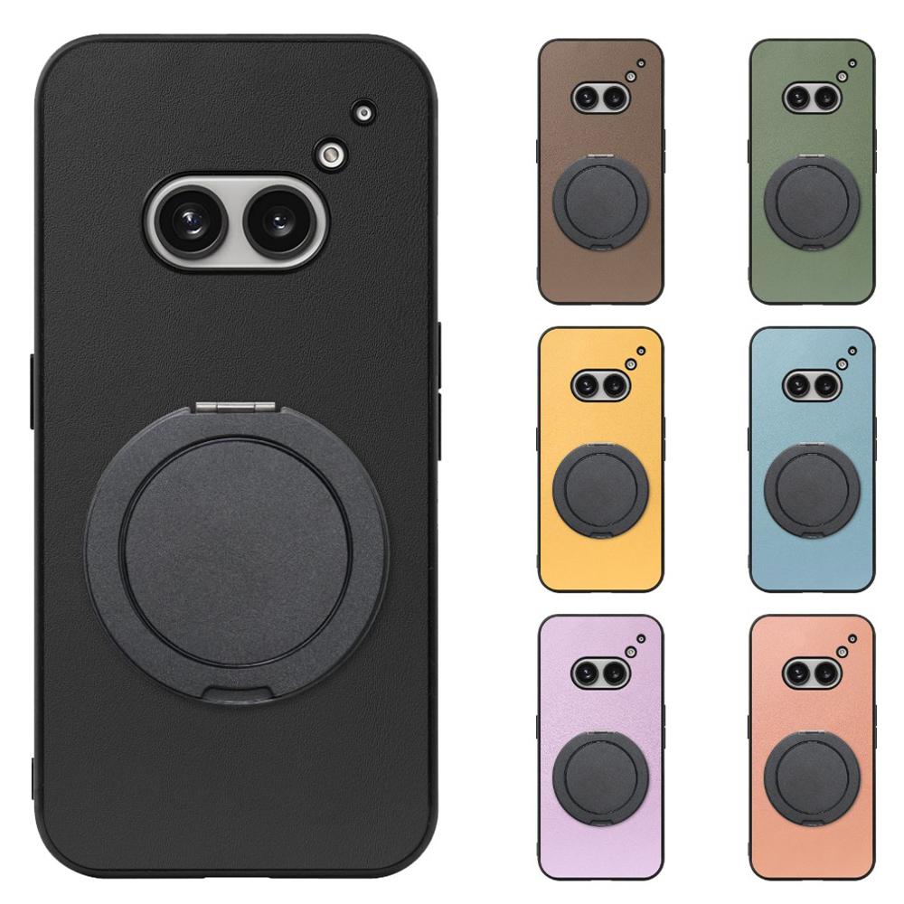 [ LOOF RING-SHELL (シンプル Ver.) ] Nothing Phone (2a)  スマホケース 背面 ケース カバー ハードケース スマホリング リング付き 本革 ストラップホール [ Nothing Phone (2a) ]