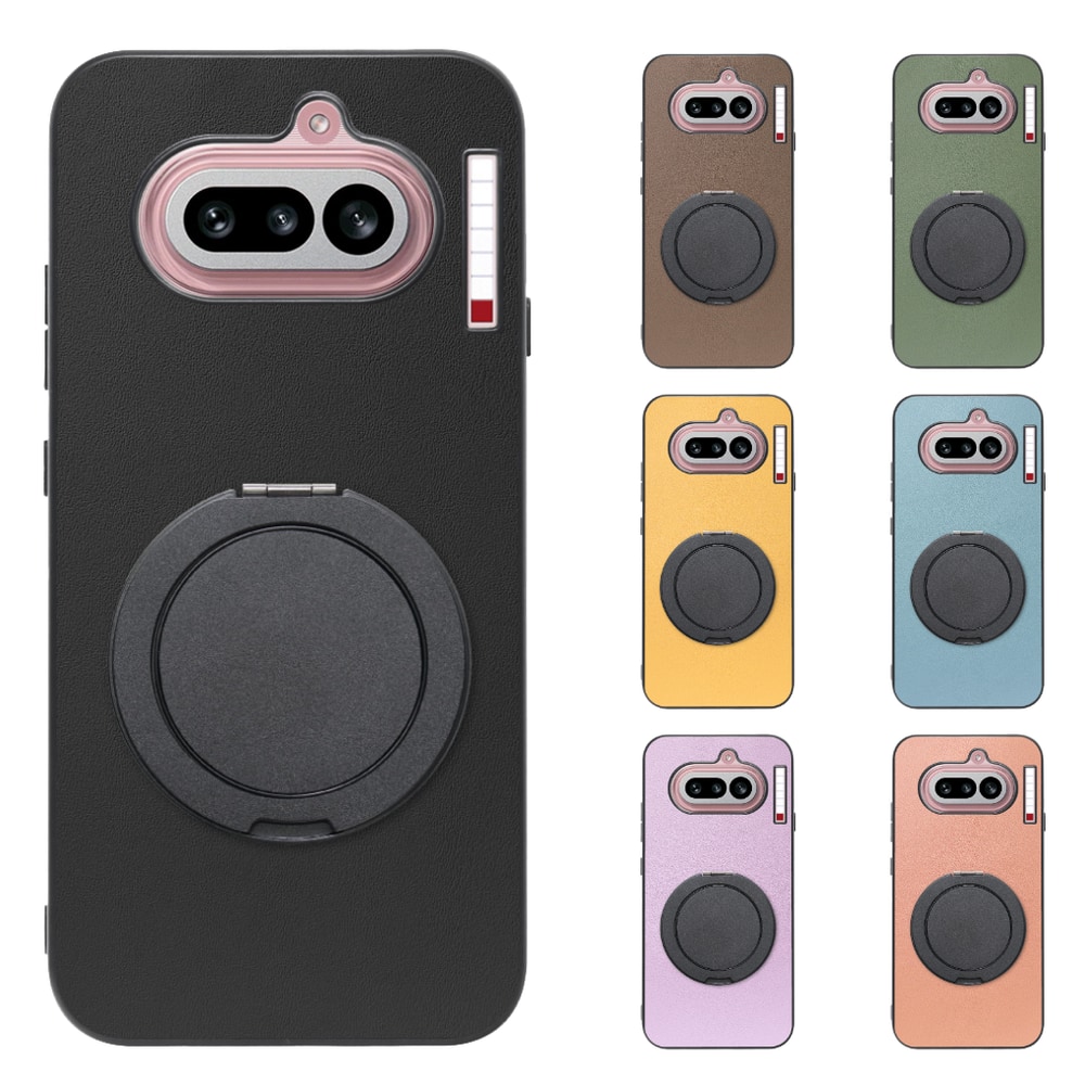 [ LOOF RING-SHELL (シンプル Ver.) ] Nothing Phone (4a) A069 スマホケース 背面 ケース カバー ハードケース スマホリング リング付き 本革 ストラップホール [ Nothing Phone (4a) ]