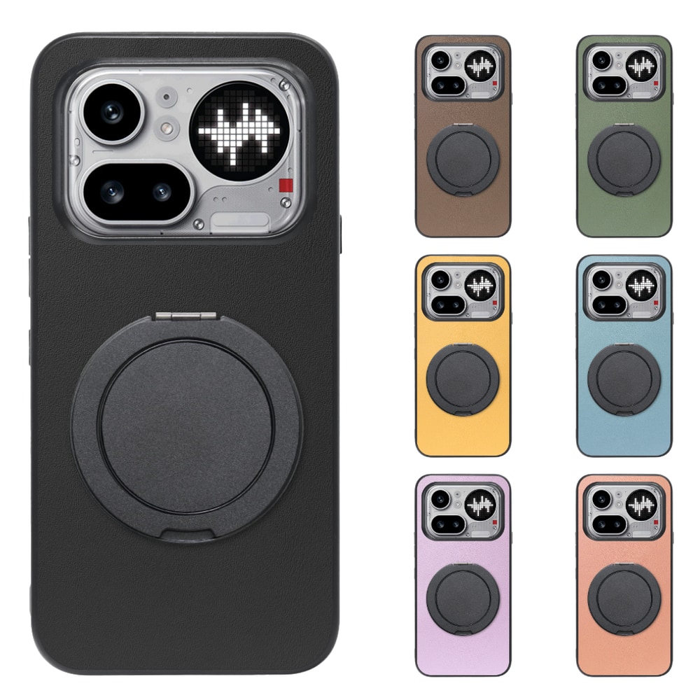 [ LOOF RING-SHELL (シンプル Ver.) ] Nothing Phone (4a) Pro A069P スマホケース 背面 ケース カバー ハードケース スマホリング リング付き 本革 ストラップホール [ Nothing Phone (4a) Pro ]