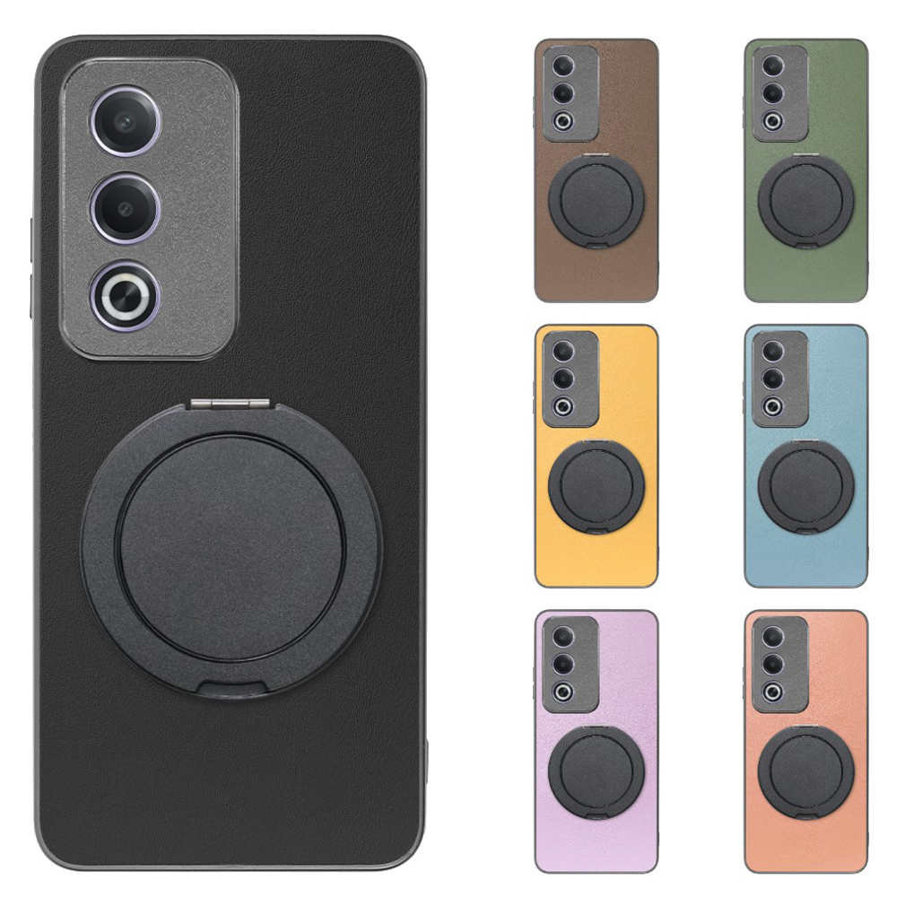 [ LOOF RING-SHELL (シンプル Ver.) ] OPPO A3 5G CPH2639 スマホケース 背面 ケース カバー ハードケース スマホリング リング付き 本革 ストラップホール [ OPPO A3 5G ]