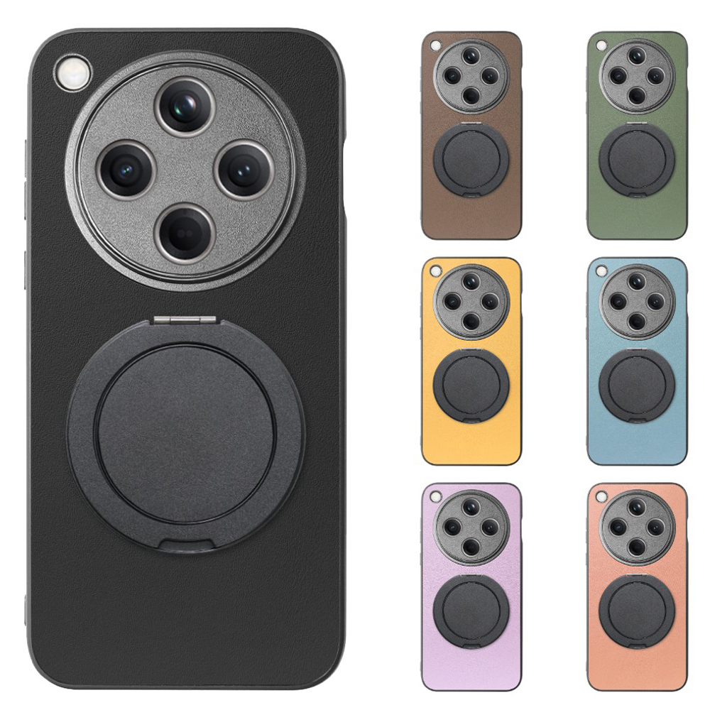 [ LOOF RING-SHELL (シンプル Ver.) ] OPPO Find X8 CPH2651 スマホケース 背面 ケース カバー ハードケース スマホリング リング付き 本革 ストラップホール [ OPPO Find X8 ]