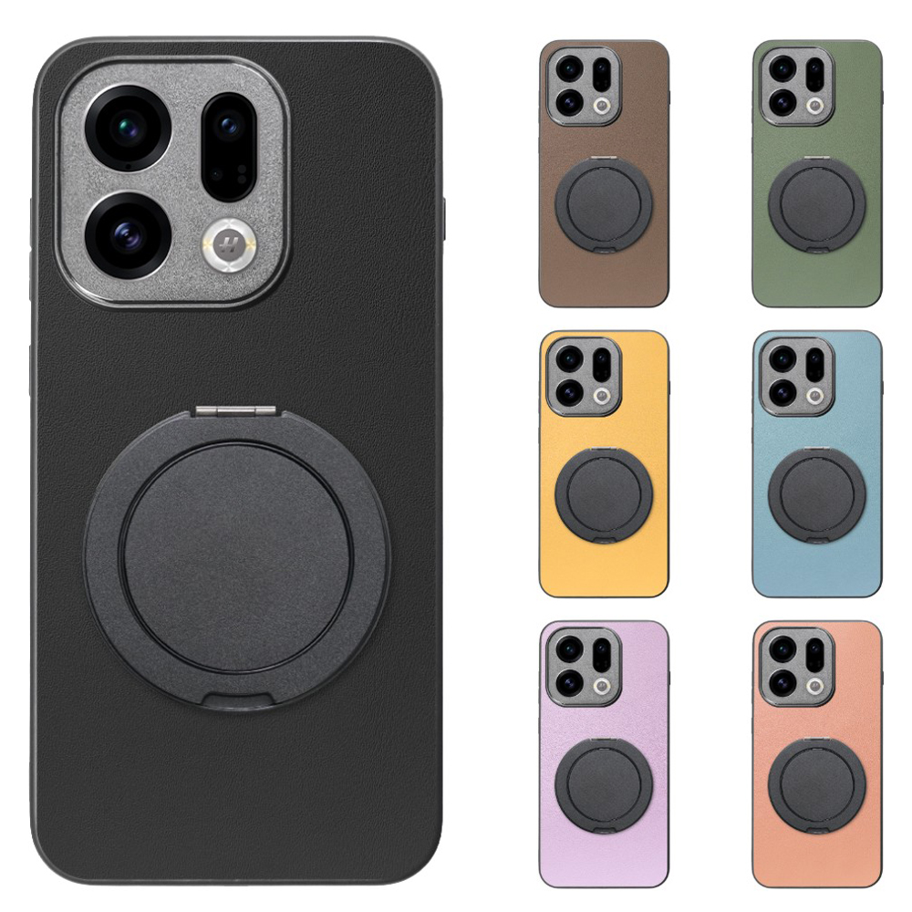 [ LOOF RING-SHELL (シンプル Ver.) ] OPPO Find X9 OPG07 CPH2797 スマホケース 背面 ケース カバー ハードケース スマホリング リング付き 本革 ストラップホール [ OPPO Find X9 ]