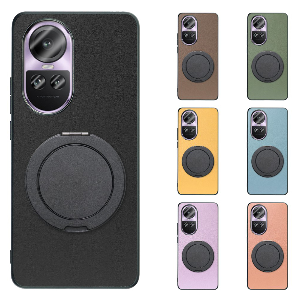 [ LOOF RING-SHELL (シンプル Ver.) ] OPPO Reno10 Pro 5G Reno10 Pro 10Pro スマホケース 背面 ケース カバー ハードケース スマホリング リング付き 本革 ストラップホール [ OPPO Reno10 Pro 5G ]