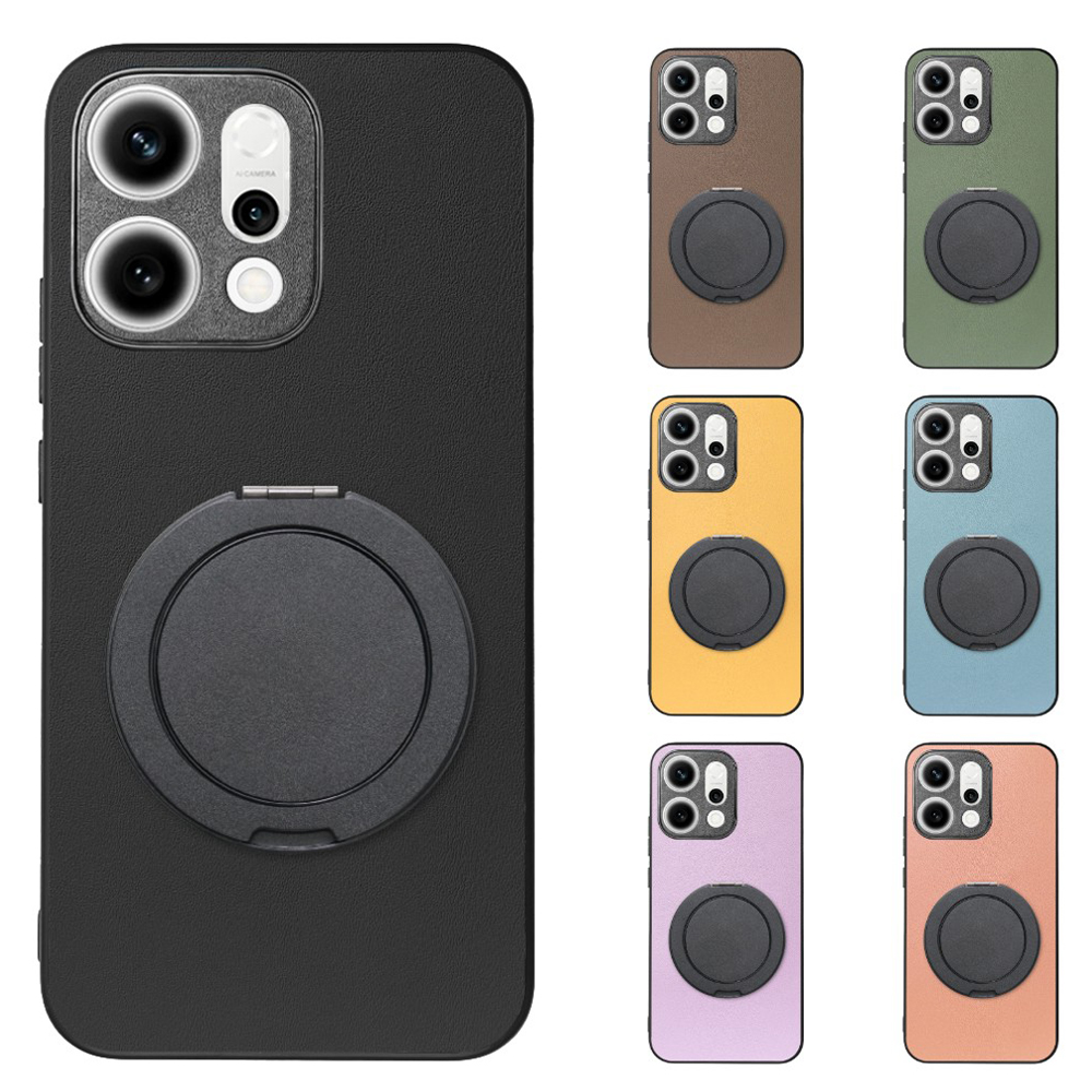 [ LOOF RING-SHELL (シンプル Ver.) ] OPPO Reno14 5G  スマホケース 背面 ケース カバー ハードケース スマホリング リング付き 本革 ストラップホール [ OPPO Reno14 5G ]