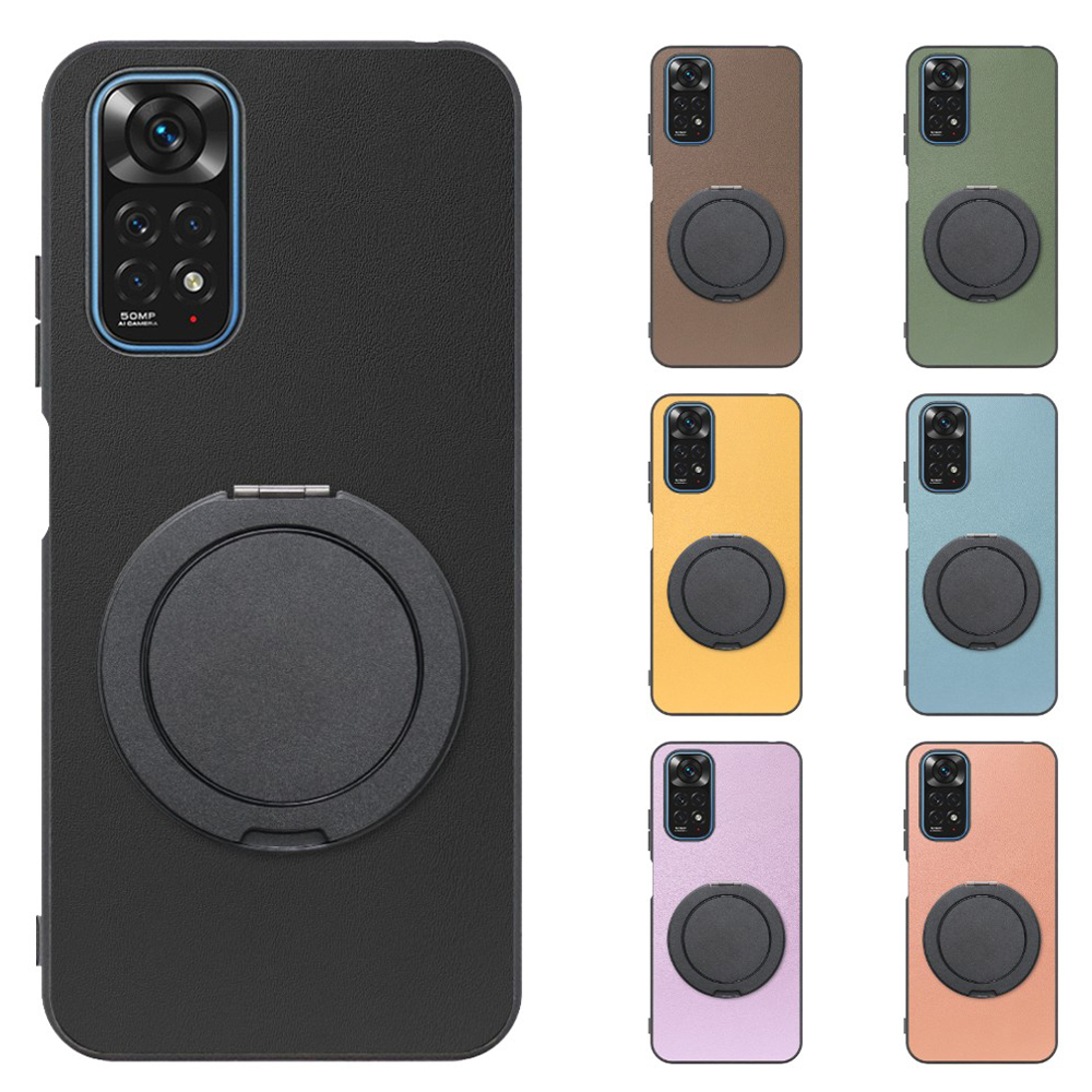 [ LOOF RING-SHELL (シンプル Ver.) ] Xiaomi Redmi Note 11 redminote11 note11 スマホケース 背面 ケース カバー ハードケース スマホリング リング付き 本革 ストラップホール [ Redmi Note 11 ]