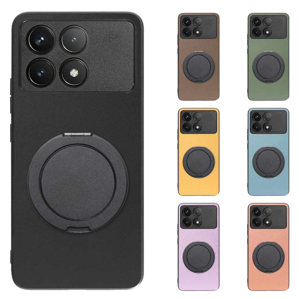 [ LOOF RING-SHELL (シンプル Ver.) ] POCO F6 Pro  スマホケース 背面 ケース カバー ハードケース スマホリング リング付き 本革 ストラップホール [ POCO F6 Pro ]