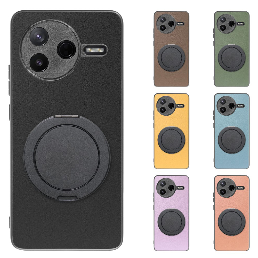 [ LOOF RING-SHELL (シンプル Ver.) ] POCO F7 Pro Xiaomi シャオミ スマホケース 背面 ケース カバー ハードケース スマホリング リング付き 本革 ストラップホール [ POCO F7 Pro ]