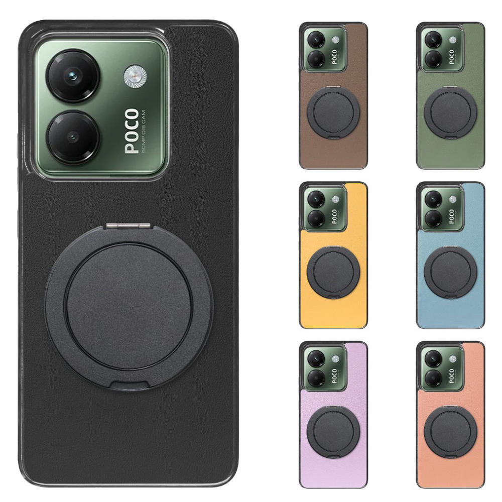 [ LOOF RING-SHELL (シンプル Ver.) ] POCO M7 Pro 5G Xiaomi シャオミ スマホケース 背面 ケース カバー ハードケース スマホリング リング付き 本革 ストラップホール [ POCO M7 Pro 5G ]