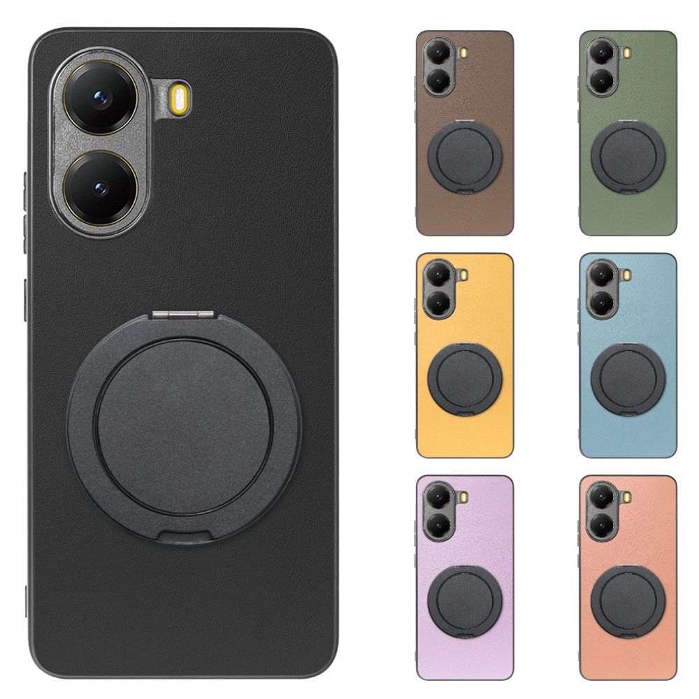 [ LOOF RING-SHELL (シンプル Ver.) ] POCO X7 Pro Xiaomi スマホケース 背面 ケース カバー ハードケース スマホリング リング付き 本革 ストラップホール [ POCO X7 Pro ]