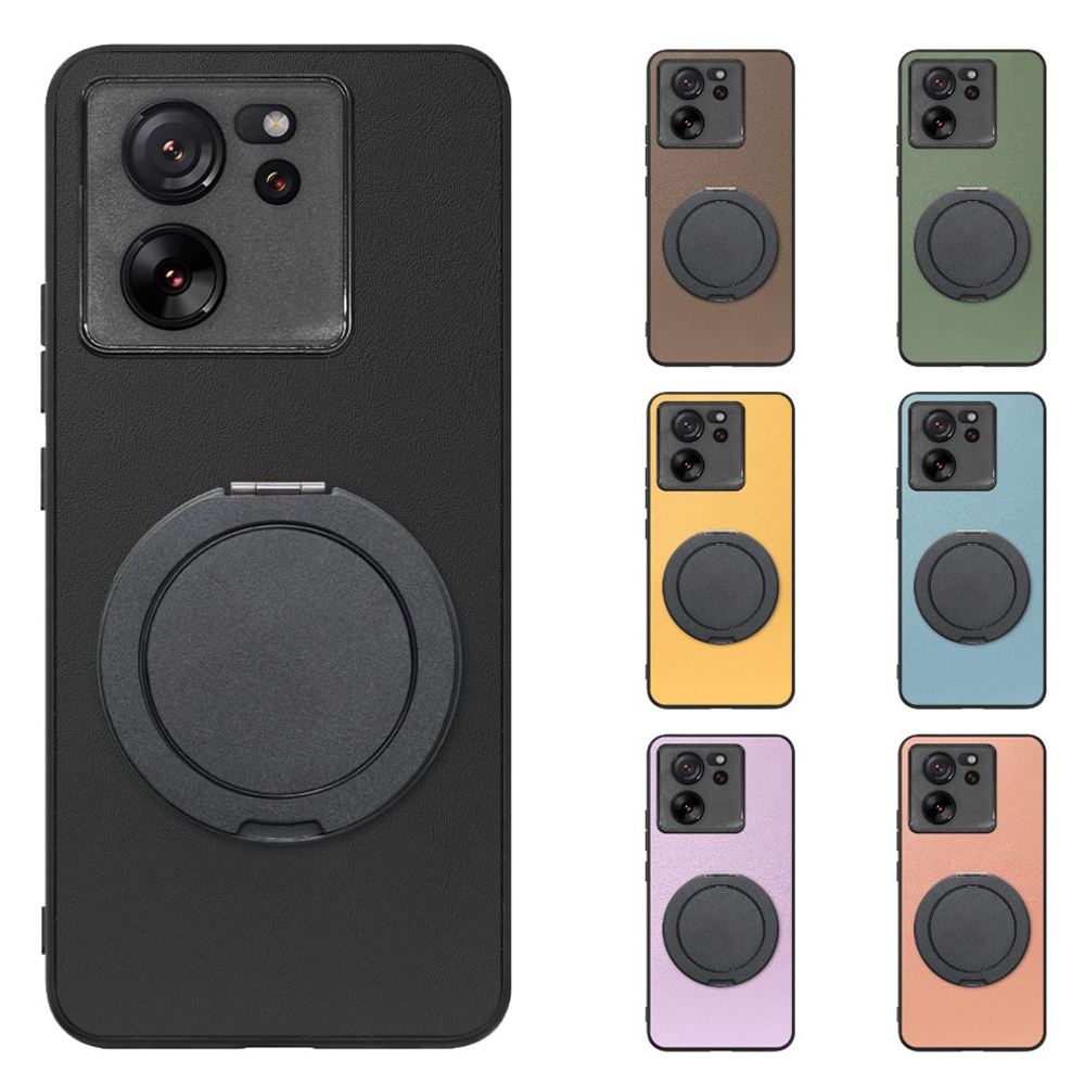 [ LOOF RING-SHELL (シンプル Ver.) ] Xiaomi 13T / 13T Pro XIG04 13 T 13TPro スマホケース 背面 ケース カバー ハードケース スマホリング リング付き 本革 ストラップホール [ Xiaomi 13T / 13T Pro ]