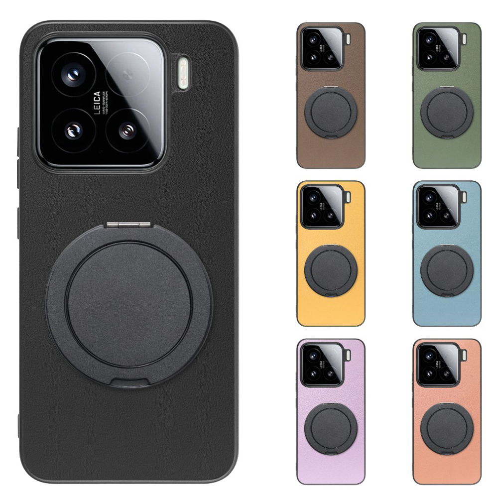 [ LOOF RING-SHELL (シンプル Ver.) ] Xiaomi 15 シャオミ スマホケース 背面 ケース カバー ハードケース スマホリング リング付き 本革 ストラップホール [ Xiaomi 15 ]