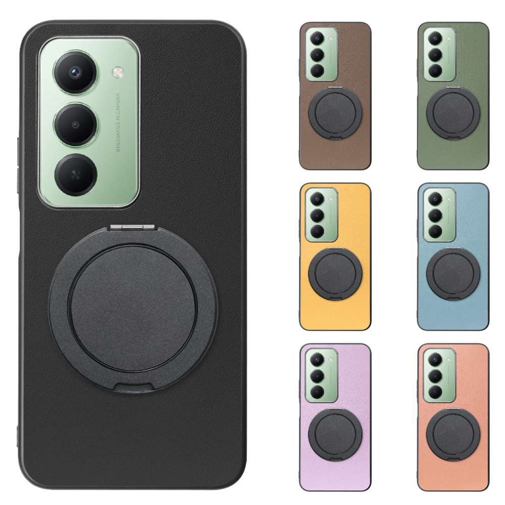 [ LOOF RING-SHELL (シンプル Ver.) ] Xiaomi REDMI 15 5G  スマホケース 背面 ケース カバー ハードケース スマホリング リング付き 本革 ストラップホール [ Xiaomi REDMI 15 5G ]