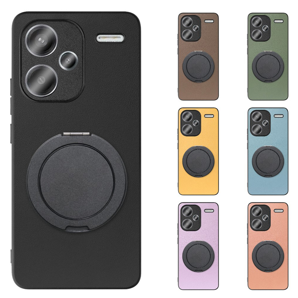 [ LOOF RING-SHELL (シンプル Ver.) ] Xiaomi Redmi Note 13 Pro+ 5G  スマホケース 背面 ケース カバー ハードケース スマホリング リング付き 本革 ストラップホール [ Redmi Note 13 Pro+ 5G ]