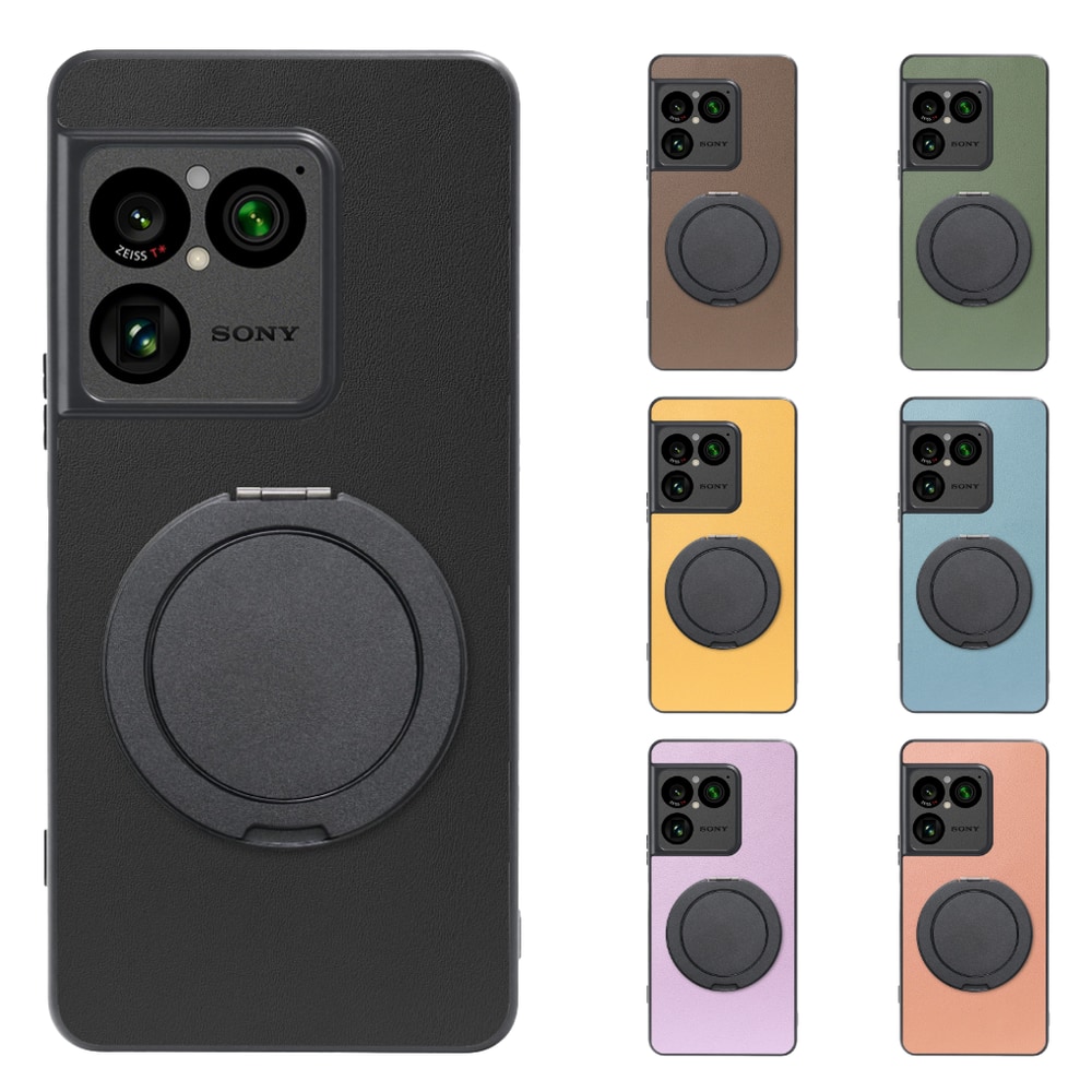 [ LOOF RING-SHELL (シンプル Ver.) ] Xperia 1 VIII XQ-GE44 SO-51G スマホケース 背面 ケース カバー ハードケース スマホリング リング付き 本革 ストラップホール [ Xperia 1 VIII ]